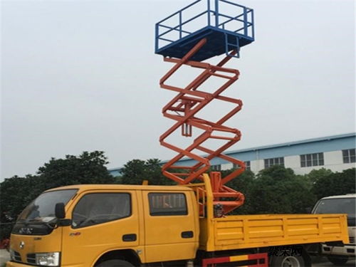 江鈴多功能高空作業車 垂直升降式專業制造商直銷，隨車吊功能一體化解決方案